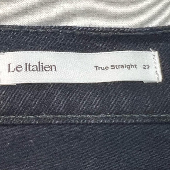 FRAME Jeans Woman’s Size 27 Le Italian True Straight Leg High Rise Black New - Picture 12 of 16
